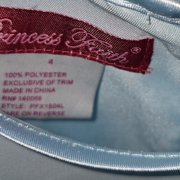 Blue Polka Dot Kids Dress - Picture 3 of 3